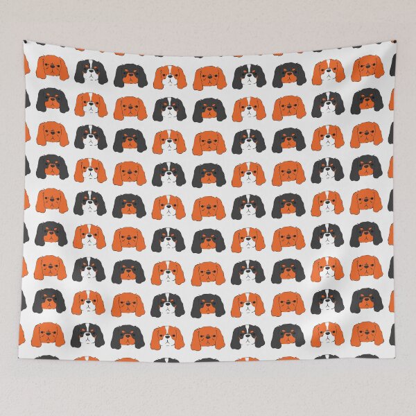 Item preview, Cavalier King Charles Spaniel - Blenheim, Tri, Ruby, and Black and Tan designed and sold by jollyinu.