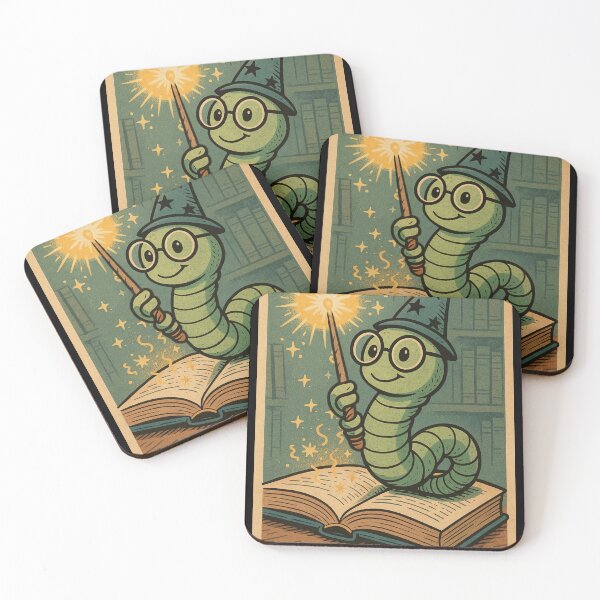 Item preview, Bookworm – Wizard of Words – Retro Comic Illustration • Vintage Print Aesthetic designed and sold by JacobKAurumhead.
