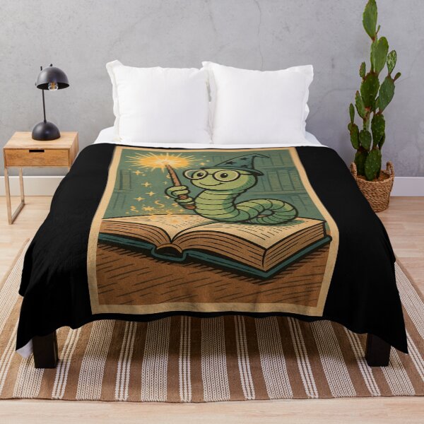 Item preview, Bookworm – Wizard of Words – Retro Comic Illustration • Vintage Print Aesthetic designed and sold by JacobKAurumhead.