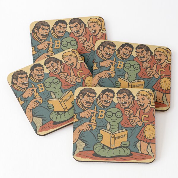 Item preview, Bookworm – Philosophy Club – Retro Comic Illustration • Vintage Print Aesthetic designed and sold by JacobKAurumhead.