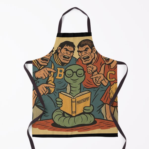 Item preview, Bookworm – Philosophy Club – Retro Comic Illustration • Vintage Print Aesthetic designed and sold by JacobKAurumhead.