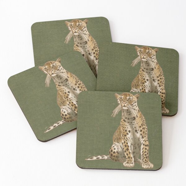 Item preview, Vintage Leopard Illustration | 19th Century Zoological Big Cat Print designed and sold by Folio and Field: Archival Art for Modern Living.