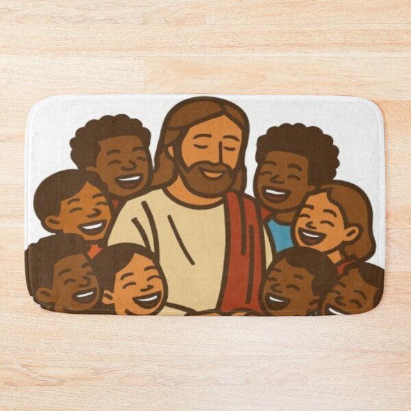 Item preview, Joyful Unity – Jesus with Children in Flower Field Design designed and sold by Cristhian Almanza.