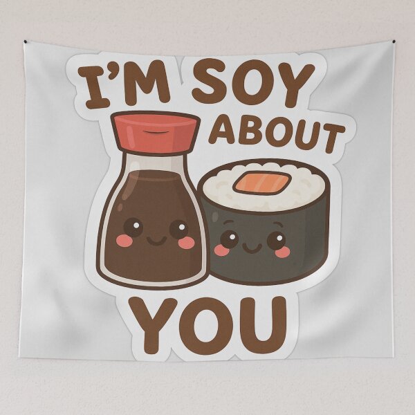 Item preview, I’m Soy About You — Cute Kawaii Sushi Pun designed and sold by TheRealJoshD.