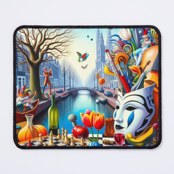 Item preview, Canal of Contrasts – Surreal Assembly of Art, Play, and Reflection designed and sold by daweave77.