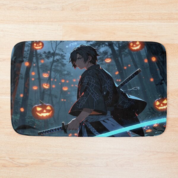 Item preview, Haunted Forest Samurai – Halloween Katana & Kimono Warrior Design designed and sold by Cristhian Almanza.