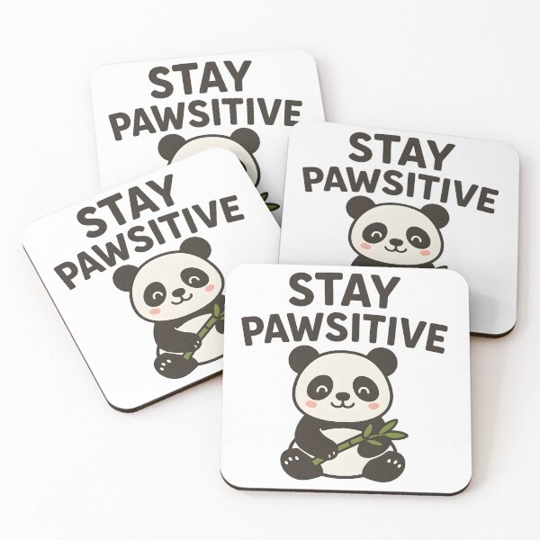 Item preview, Stay Pawsitive Panda designed and sold by CraterCat.
