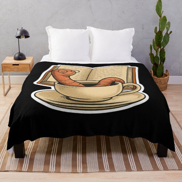 Item preview, Bookworm – Coffee & Pages – Retro Comic Illustration • Vintage Print Aesthetic designed and sold by JacobKAurumhead.
