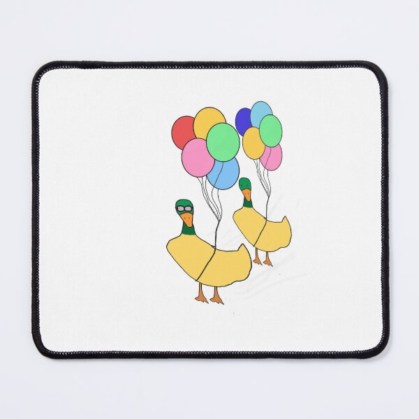 Item preview, Flying Duck with Balloons | Whimsical Animal Illustration designed and sold by Beautiful art store.