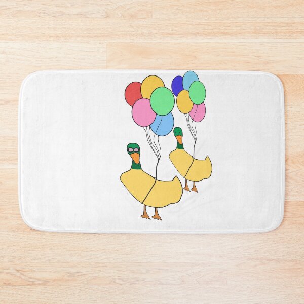 Item preview, Flying Duck with Balloons | Whimsical Animal Illustration designed and sold by Beautiful art store.