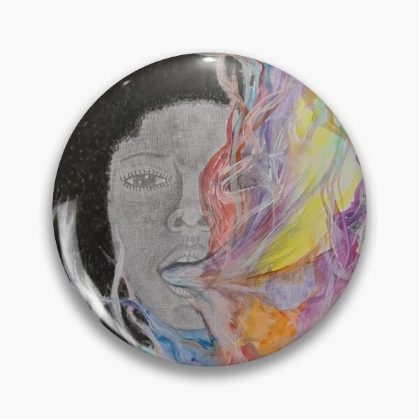 Item preview, Rainbow coloured woman with afro designed and sold by beARTrich.