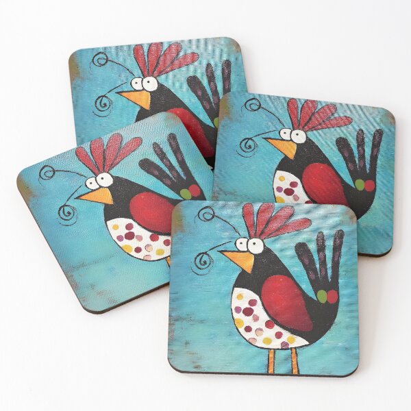 Item preview, Chicken Showing Off Its Big Eyes and Swirling Tail Feathers Like a True Feathered Diva designed and sold by OlfactoART Studio.