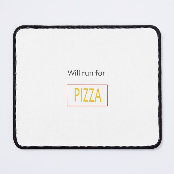 Item preview, Will Run for Pizza – Funny Fitness & Food Quote designed and sold by Beautiful art store.
