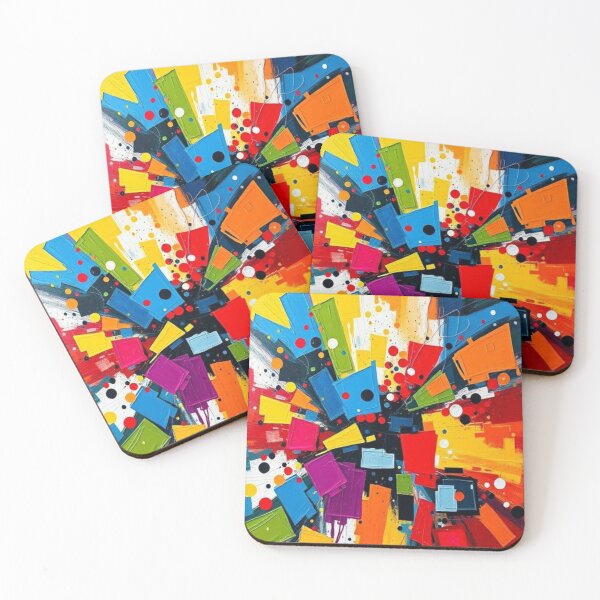 Item preview, Abstract Art Accessories - Explosion of Vibrant Colors - Unique and Modern Designs designed and sold by XNewStore.