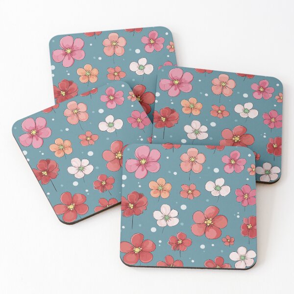 Item preview, Peachy Flowers designed and sold by InkhousePrints.