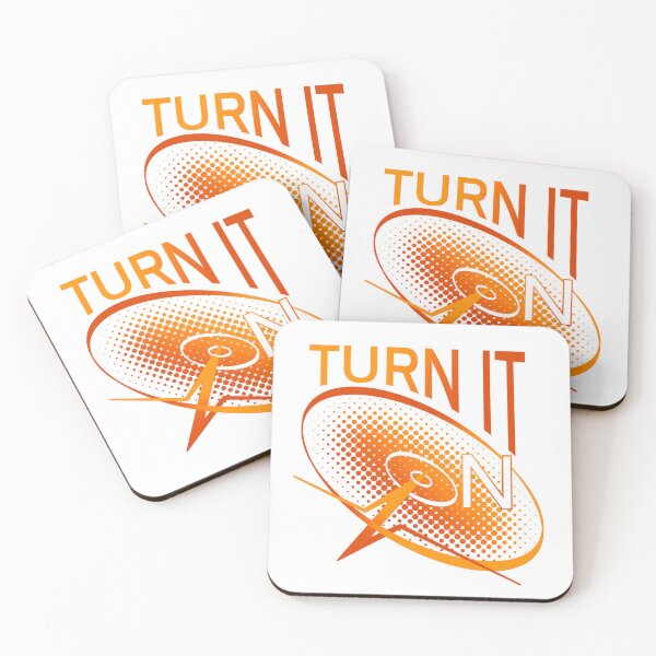 Item preview, Turn it on (Franz Ferdinand) record in orange  designed and sold by ArtHorizon17.