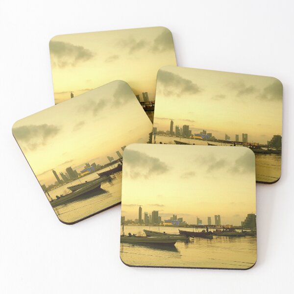Item preview, A quiet sea harbor on the sea, calm skies at sunset, and fishermen boats rest after the trouble of a quick walk in the middle of the sea designed and sold by Williams Anderson.