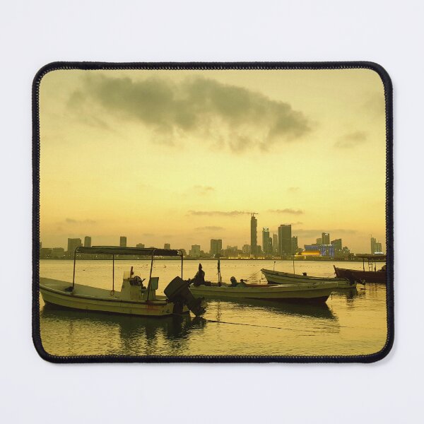 Item preview, A quiet sea harbor on the sea, calm skies at sunset, and fishermen boats rest after the trouble of a quick walk in the middle of the sea designed and sold by Williams Anderson.