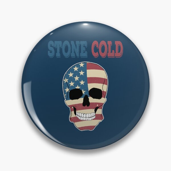 Item preview, A Nice Icy Tee For Cold Persons Saying Stone Cold  Design American Flag Skull America Stars (2) designed and sold by ClickCrafty.