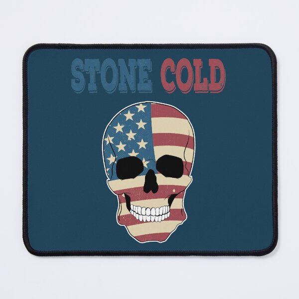 Item preview, A Nice Icy Tee For Cold Persons Saying Stone Cold Design American Flag Skull America Stars (2) designed and sold by ClickCrafty.