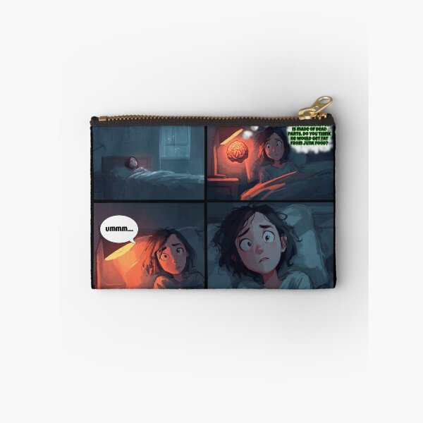 Item preview, Funny Frankenstein Comic – Late Night Overthinking Meme Artwork designed and sold by ArgentoArt.