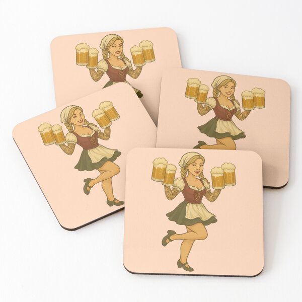 Item preview, Vintage Oktoberfest Pinup Beer Girl Retro Art designed and sold by PinUpPizzazz.