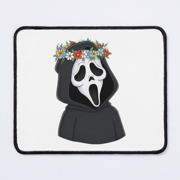 Item preview, Scream flower crown meme movie ghostface ghost face parody weird love pink designed and sold by CheeseBlueprint.