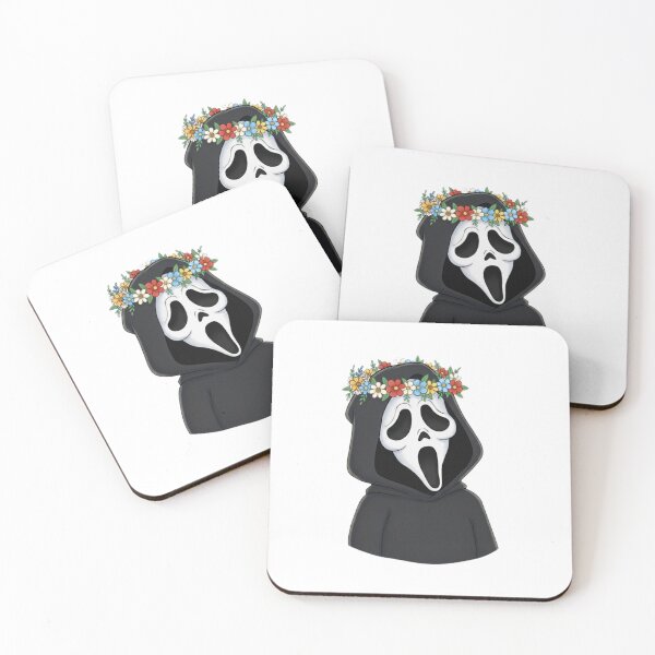 Item preview, Scream flower crown meme movie ghostface ghost face parody weird love pink designed and sold by CheeseBlueprint.