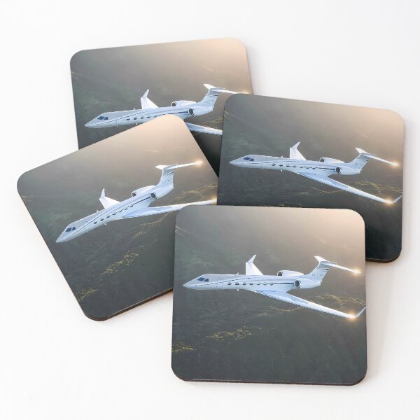 Item preview, Luxury Jet at Sunrise – Elegant Aircraft in Flight designed and sold by Artistic canvas store.