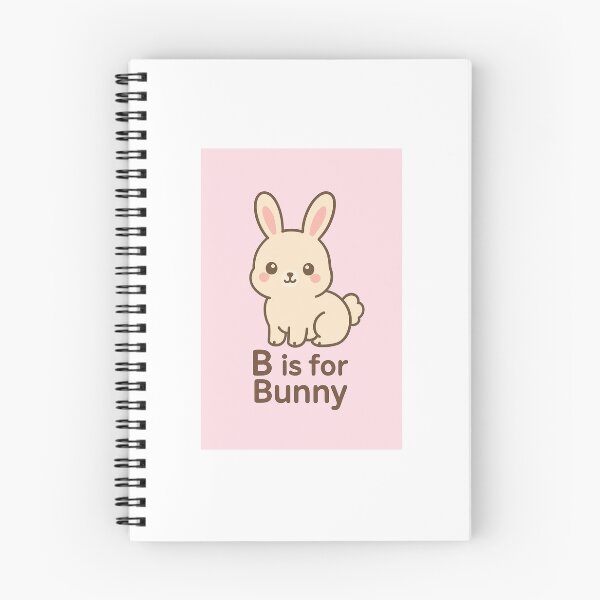 Item preview, B is for Bunny – Cute Kawaii Animal Alphabet Design for Kids & Nursery Decor designed and sold by HopeAhead.
