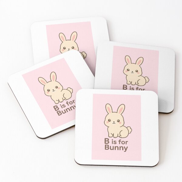 Item preview, B is for Bunny – Cute Kawaii Animal Alphabet Design for Kids & Nursery Decor designed and sold by HopeAhead.
