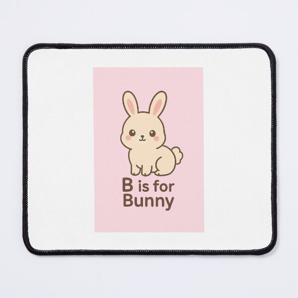 Item preview, B is for Bunny – Cute Kawaii Animal Alphabet Design for Kids & Nursery Decor designed and sold by HopeAhead.