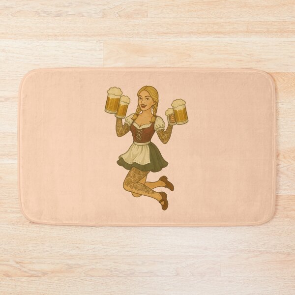 Item preview, Vintage Oktoberfest Pinup Beer Girl Retro Art designed and sold by PinUpPizzazz.