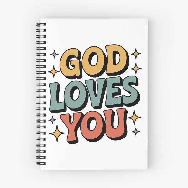 Item preview, God Loves You, Retro Vintage Style designed and sold by graphic-genie.