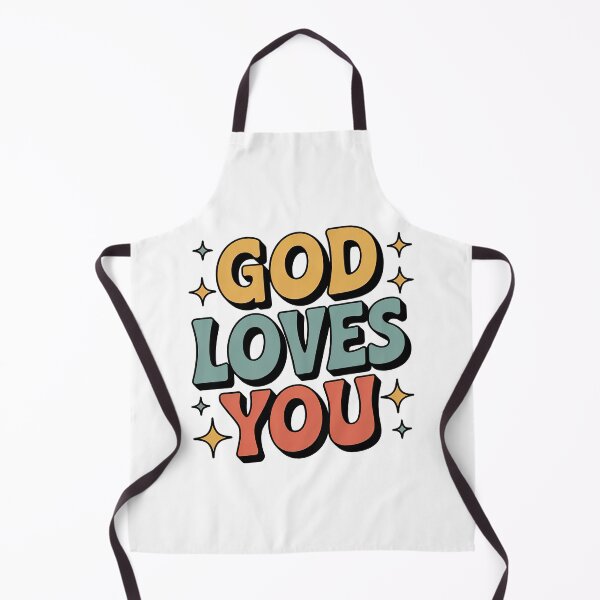 Item preview, God Loves You, Retro Vintage Style designed and sold by graphic-genie.