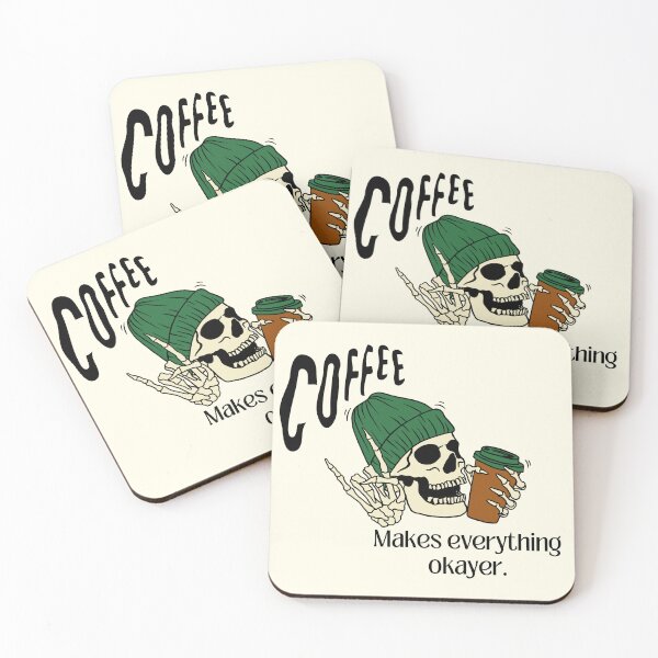 Item preview, Funny saying: Coffee makes everything okayer designed and sold by QUOT-s.