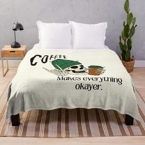 Item preview, Funny saying: Coffee makes everything okayer designed and sold by QUOT-s.