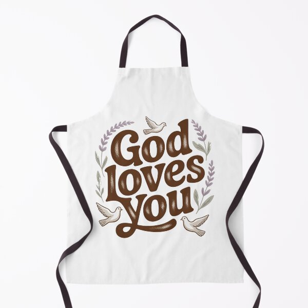 Item preview, God Loves You, Retro Vintage Style designed and sold by graphic-genie.