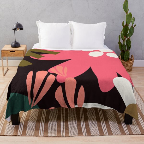 Item preview, Contemporary Modern Pink And Olive Abstract Floral Designs designed and sold by DEC02.
