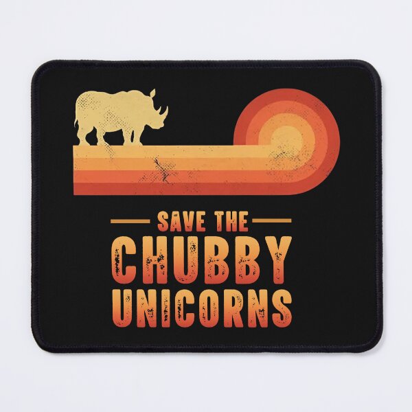 Item preview, Retro Save The Chubby Unicorns Rhino Shirt designed and sold by LashondaGreen89.