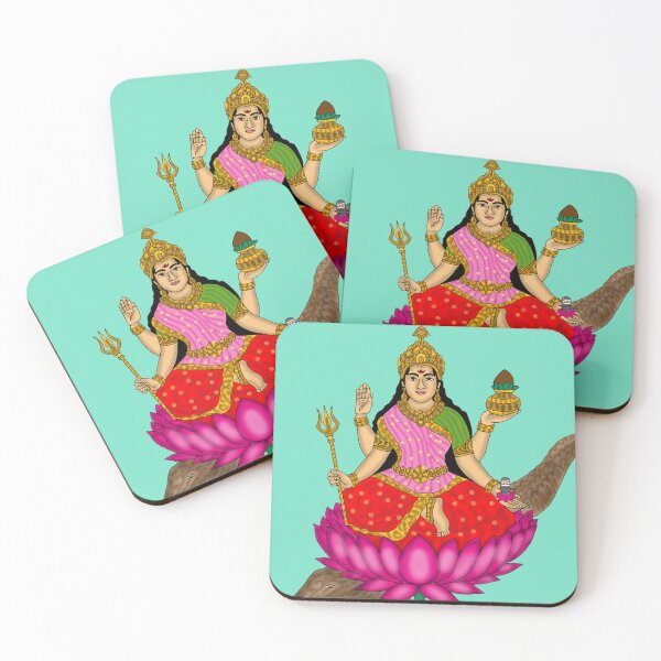 Item preview, Goddess Narmada | Divine River Mother | Sacred Energy Artwork designed and sold by Harshit_Digital_Arts.