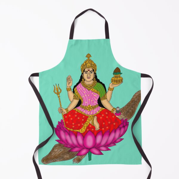 Item preview, Goddess Narmada | Divine River Mother | Sacred Energy Artwork designed and sold by Harshit_Digital_Arts.