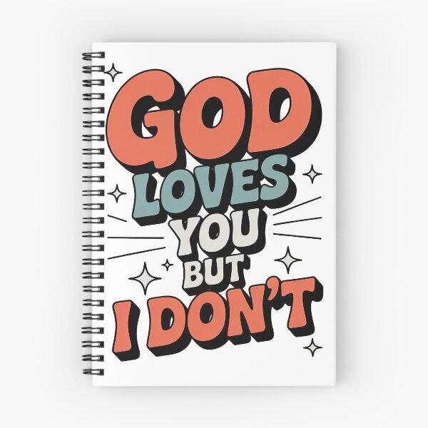 Item preview, God Loves You, But i Dont Retro Vintage Style designed and sold by graphic-genie.