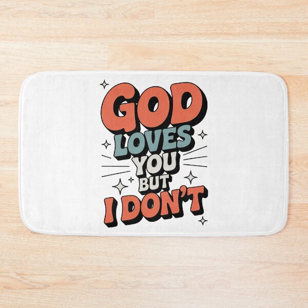 Item preview, God Loves You, But i Dont Retro Vintage Style designed and sold by graphic-genie.