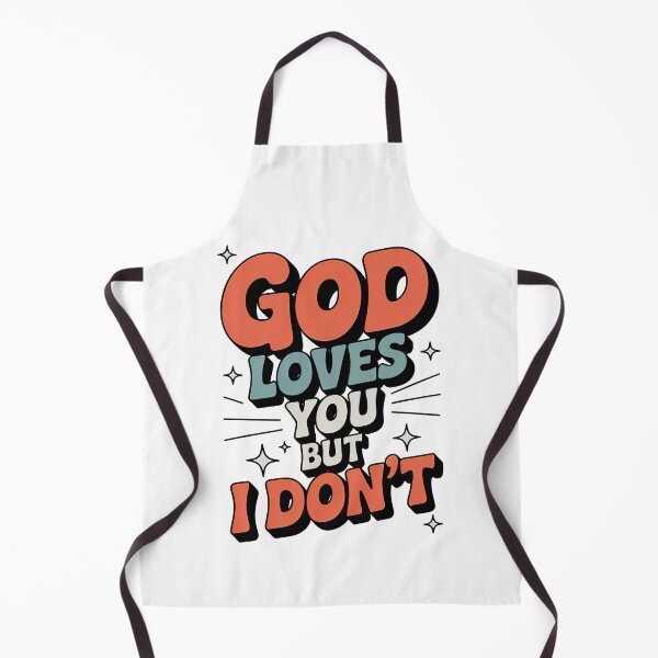 Item preview, God Loves You, But i Dont Retro Vintage Style designed and sold by graphic-genie.