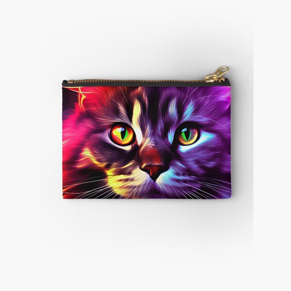 Item preview, Sci-Fi Futuristic Cyberpunk Neon Hues Purple Space Cat  designed and sold by DEC02.