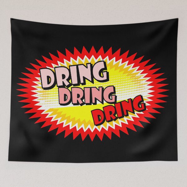 Item preview, Dring Dring Dring onomatopoeia used in comic culture designed and sold by DibuHumor.