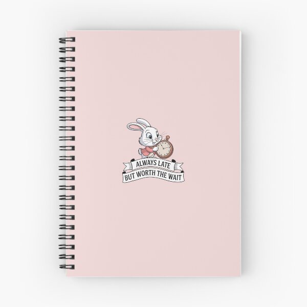 Item preview, Always late but worth the wait white rabbit designed and sold by GingerLabz.