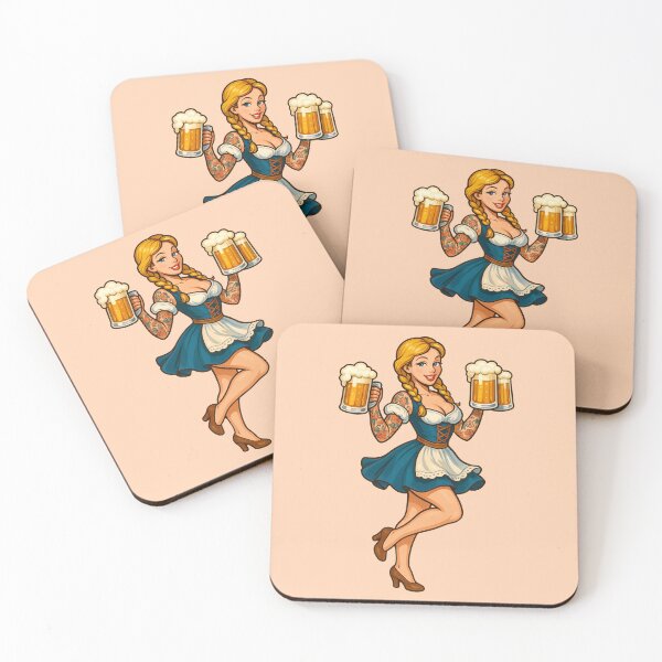 Item preview, Vintage Oktoberfest Pinup Beer Girl Retro Art designed and sold by PinUpPizzazz.