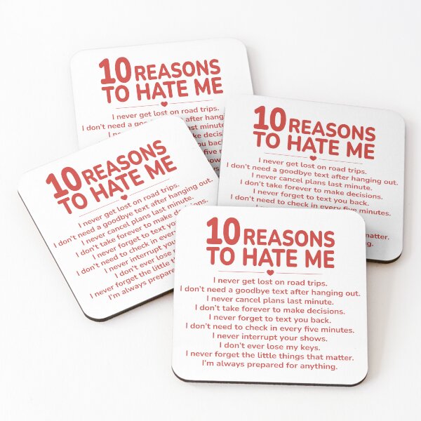 Item preview, 10 Reasons to Hate Me | Funny Confident Quote Art | Sassy Attitude Typography Design | Bold Self-Aware Humor Poster designed and sold by PaintedPixels01.